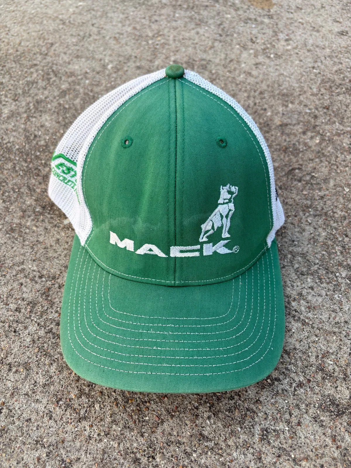 Retired green Mack hat